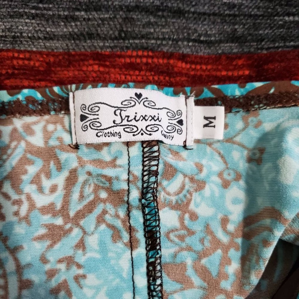 Turquoise and brown halter dress 🧿 - Picture 6 of 6